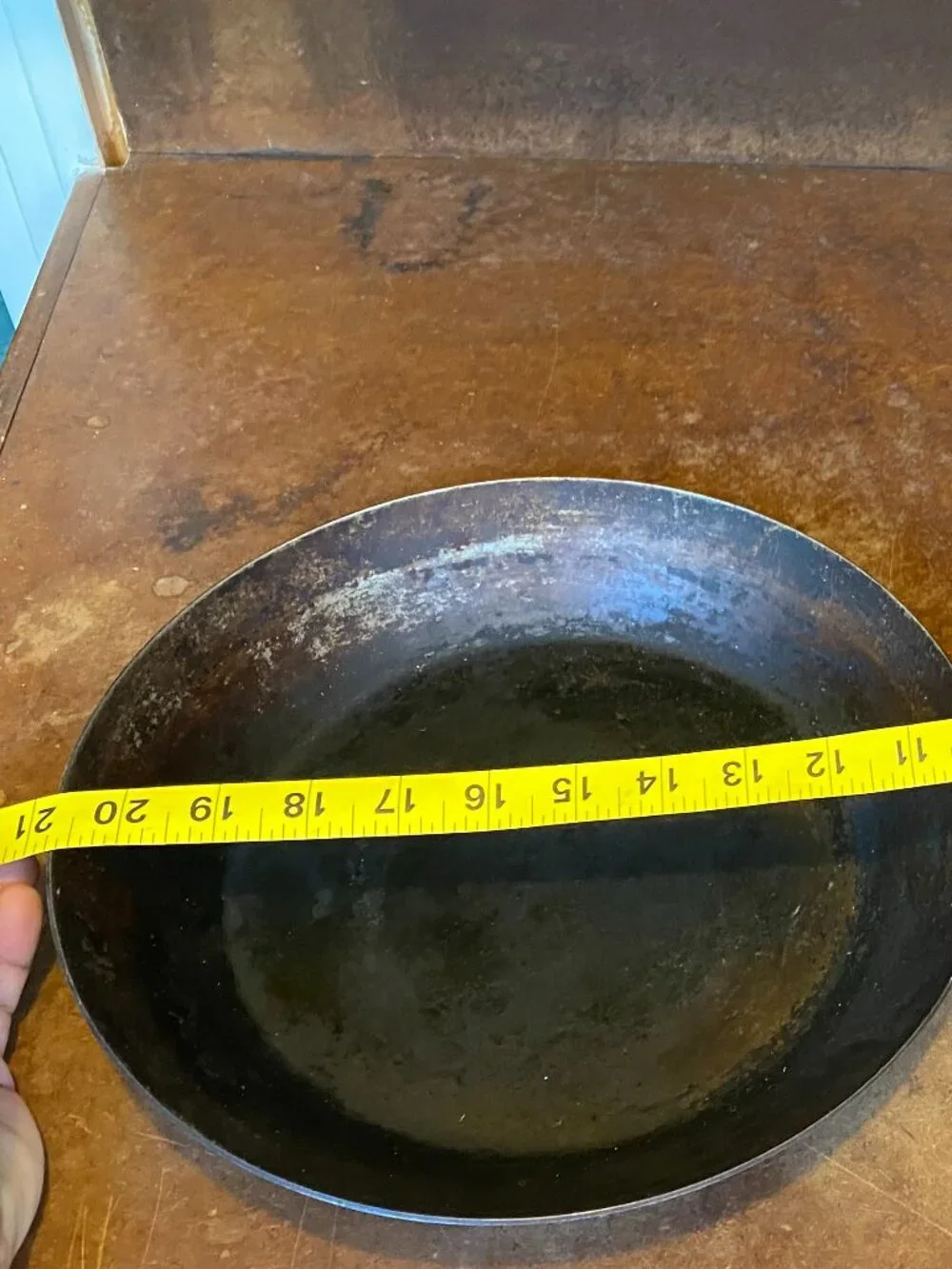 Two (2) Unbranded Carbon Steel French Chef's Skillets Saute Frying Pans